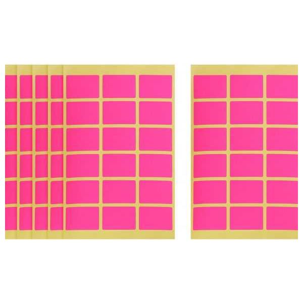 Apple Rectangle Stickers, 32 x 22 mm, Assorted Colors