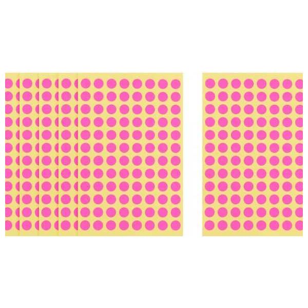 Apple Round Stickers, 10 mm, Assorted Colors