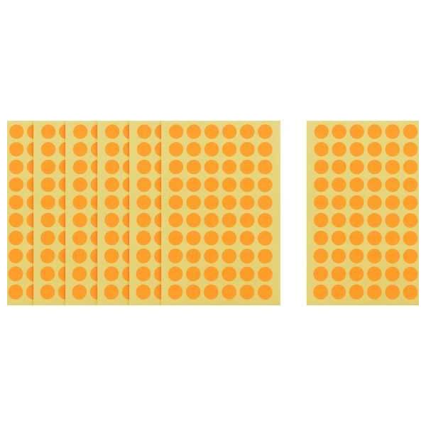 Apple Round Stickers, 13 mm, Assorted Colors