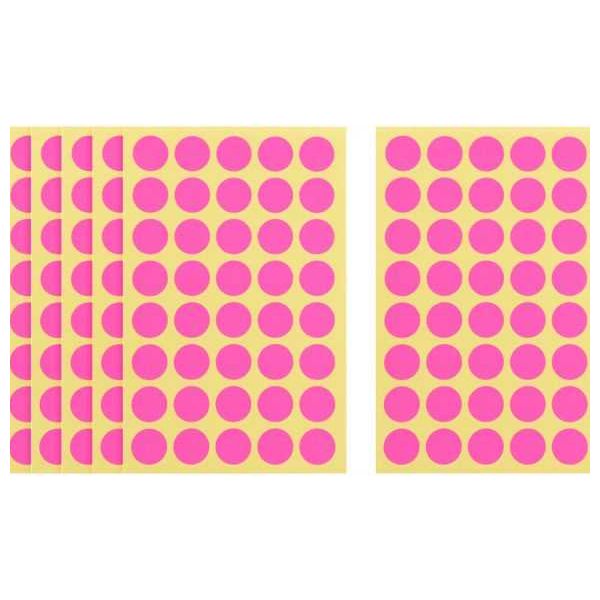 Apple Round Stickers, 17 mm, Assorted Colors