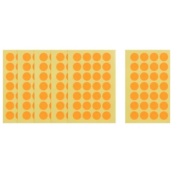 Apple Round Stickers, 19 mm, Assorted Colors