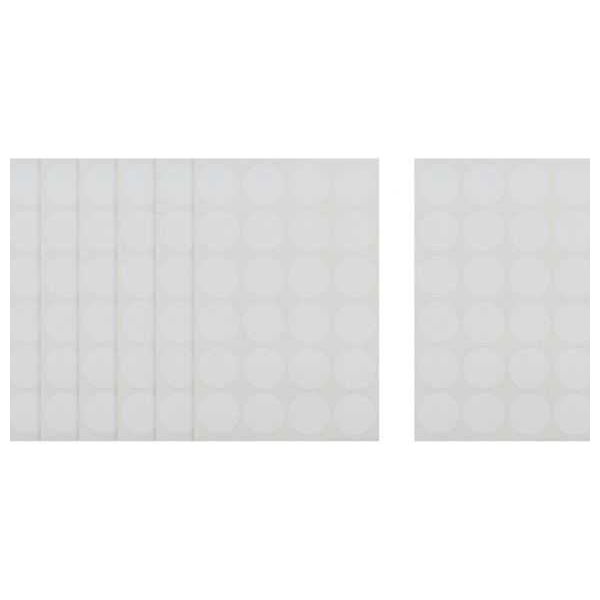 Apple White Round Stickers - 7 Sheets, 25 mm Diameter