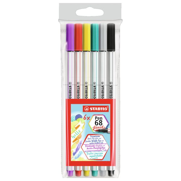 STABILO Pen 68 Brush - Assorted Colors