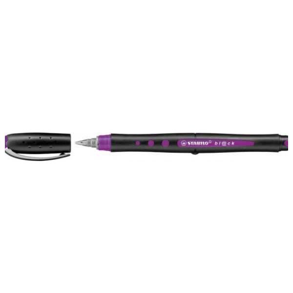 STABILO bl@ck Rollerball Pen, Medium 0.5 mm, Lilac