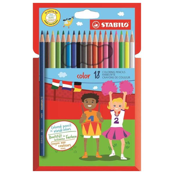 Stabilo Color Trio Color Pencils Set 12 / 18 Colors