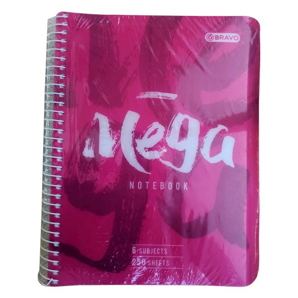 Sasco A4 Wire . Spiral-Bound Notebook - Mega 6 Dividers 250 Sheets