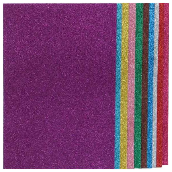 Apple Glitter Foam Sheets - Multi Color