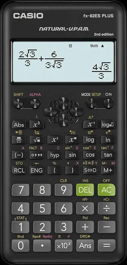 Casio FX-82 ES PLUS Technical and Scientific Calculator