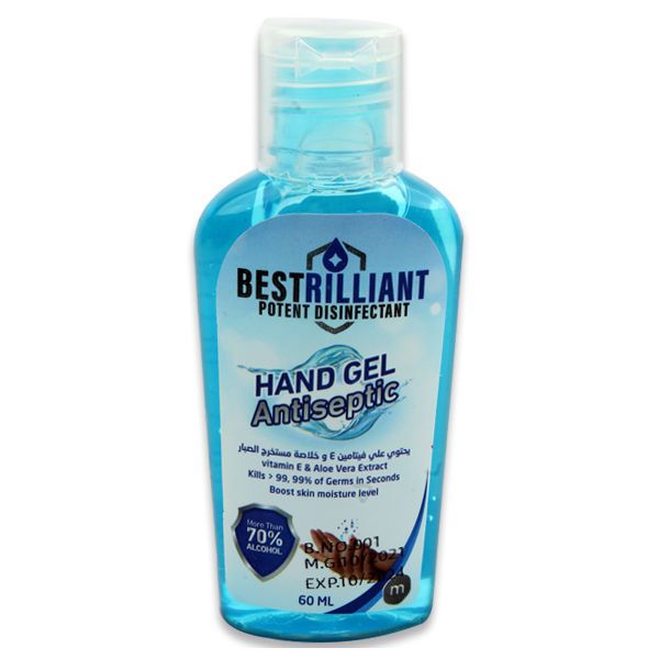 Bestrilliant Hand Sanitizer Gel 60ml - 70% Alcohol