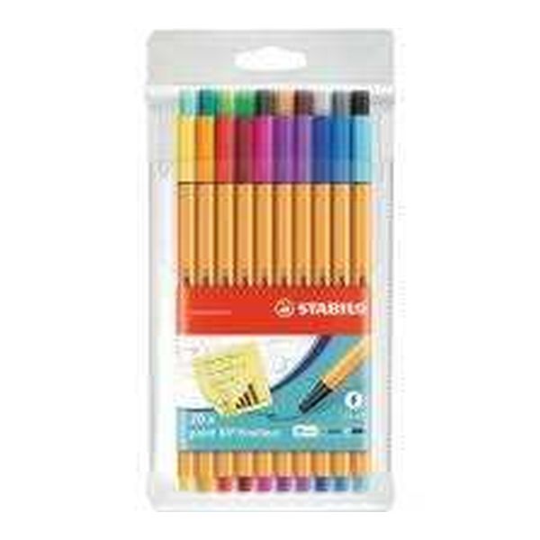 Stabilo Fine Markers - Assorted Colors (20)
