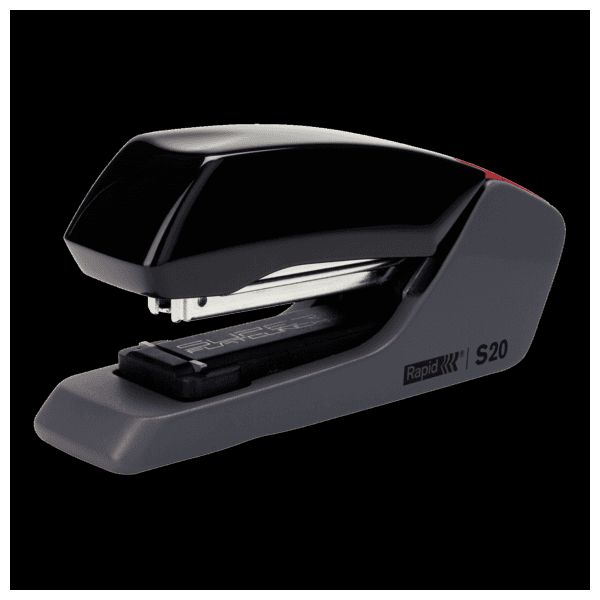 Rapid S20 Stapler, 10 Sheets Capacity, Black