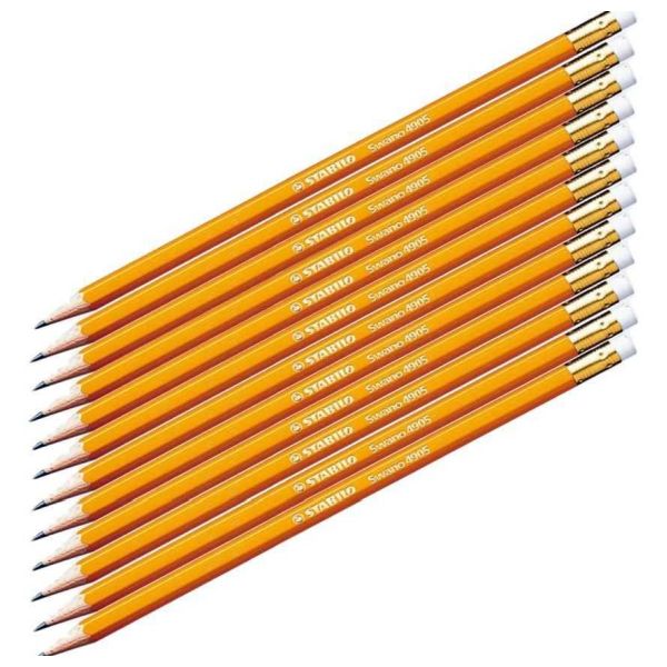 STABILO 4905 HB Swano Pencils - Set of 12 - Orange