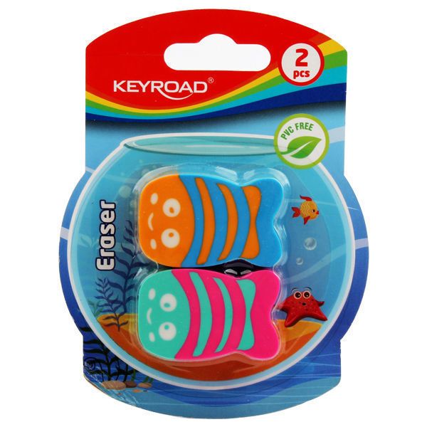 Keyroad Erasers, Pack of 2, Fish Shape KR972126