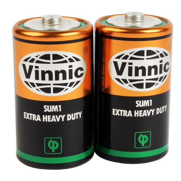 Vinnic 2-Pack Zinc Chloride Batteries