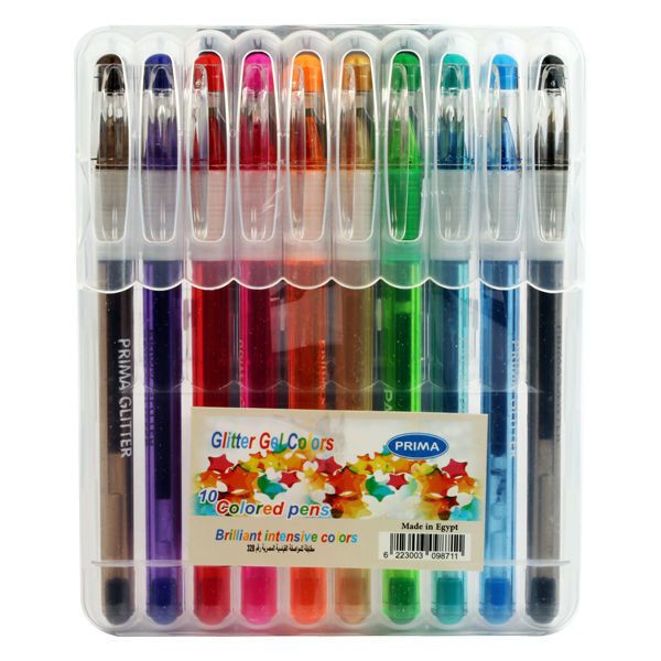 Prima Gel Pen Set 10 Glitter Pens