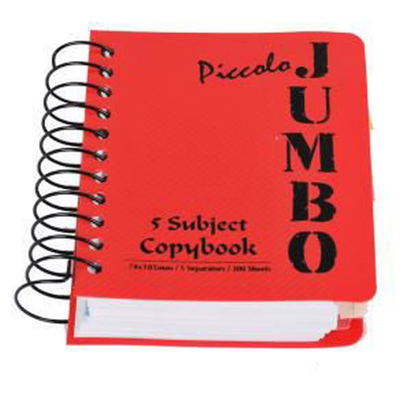 Mintra Jumbo University Notebook A7 200 Sheets 5 Separators