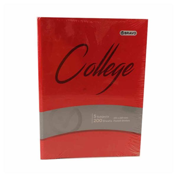 Bravo College A4 Spiral Notebook - 200 Sheets