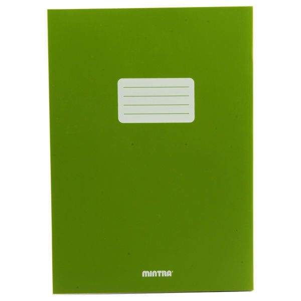 Mintra Stapled Copybook / Notebook - 100 Sheets Lined / Ruled Plastic Cover 16 X 22.5 cm