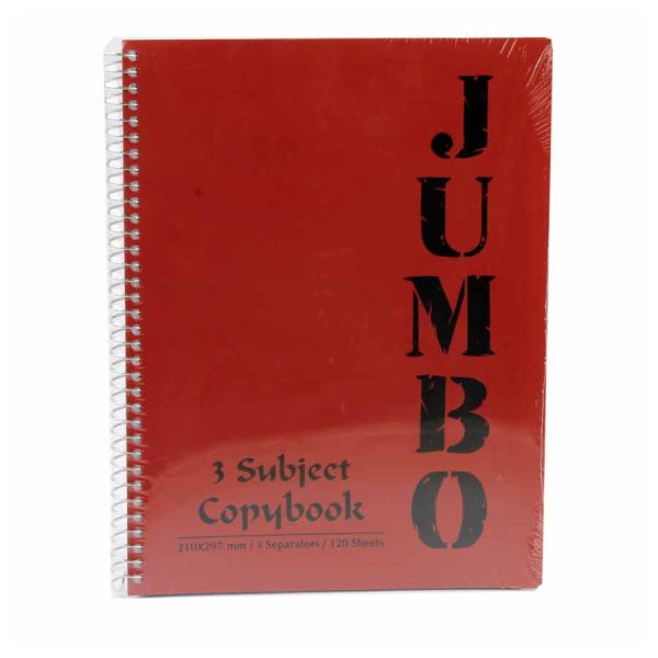 Mintra Jumbo Notebook 120 Sheets 3 Dividers A4