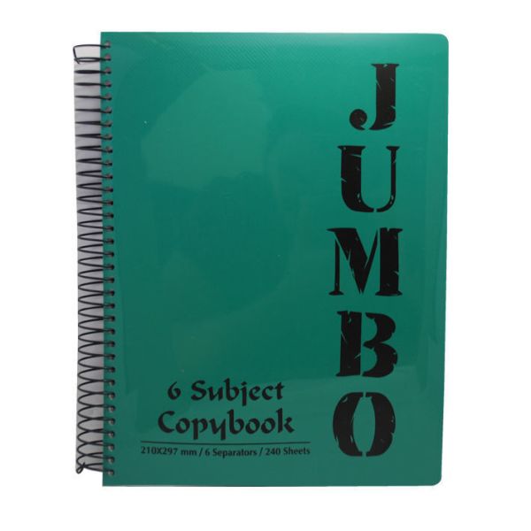 Mintra Jumbo Notebook - 240 Sheets 6 Dividers A4 Size