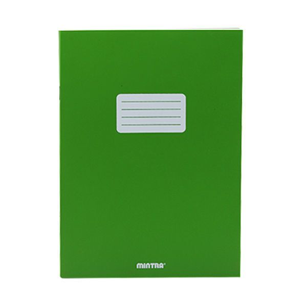 Mintra Stapled Copybook / Notebook - 80 Sheets English Layout Plastic Cover 16 X 22.5 cm