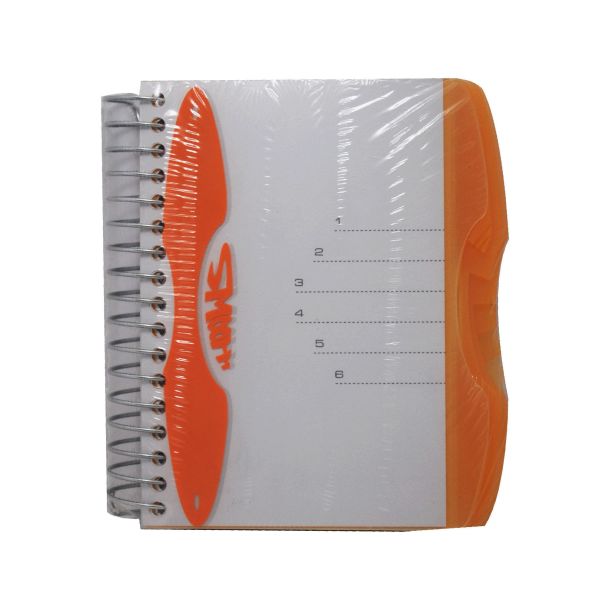 Mintra A6 Smooth Wire . Spiral-Bound Notebook with 192 Sheets and Dividers