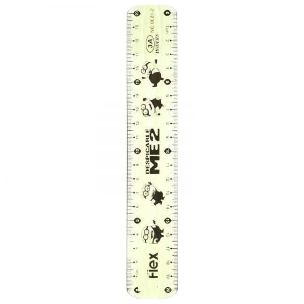 Flexible Ruler - Transparent Colors - 20 cm