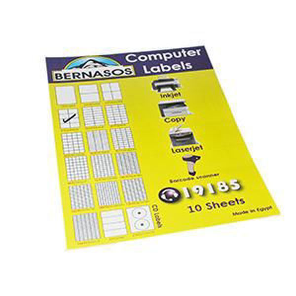 Bernasos Computer Labels - 105 x 148 mm (Pack of 10)