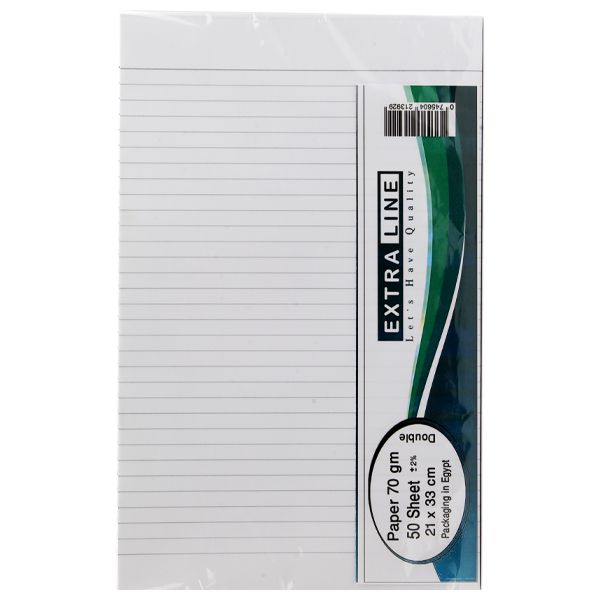 Extraline Lined Paper - A4 (Pack of 50 Sheets)