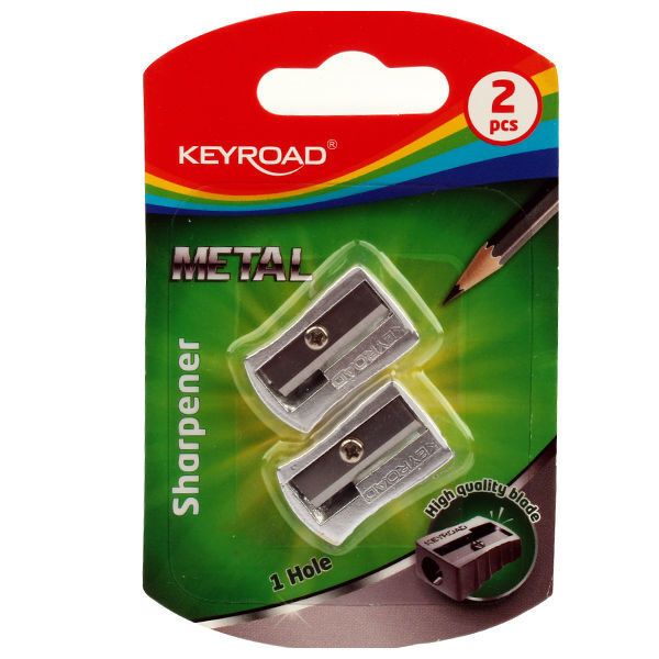 Keyroad Metal Pencil Sharpener Pack of 2 - Model KR970531