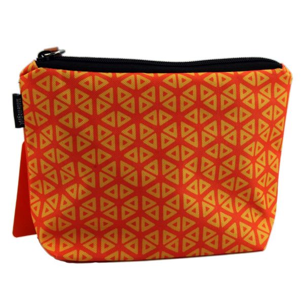 Mintra Printed Multi-Purpose Pencil Case - Gold Triangle