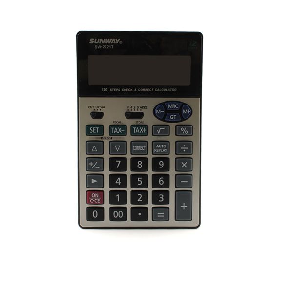 Desktop Calculator Sunway 12-Digit Model SW-2221T