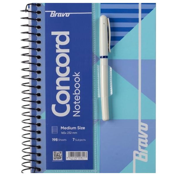 Bravo Notebook - 186 Sheets Durable & Portable