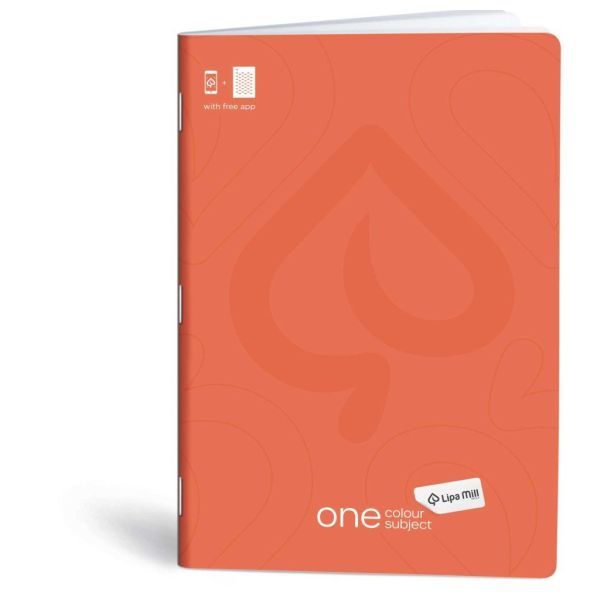 Lipa Mill 70 GSM Orange Notebook - A4 Size 60 Sheets