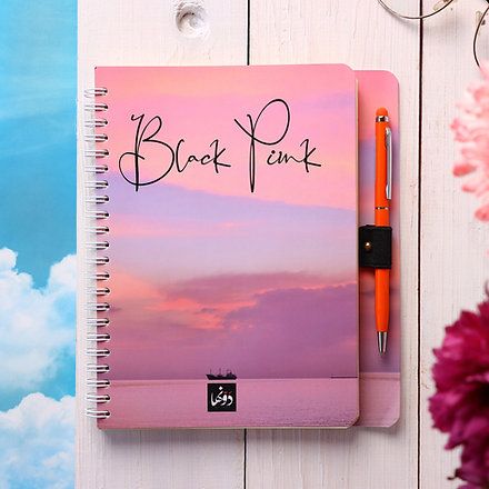 Dawenha Black and Pink Notebook - 20 x 14 cm 80 Sheets - 2