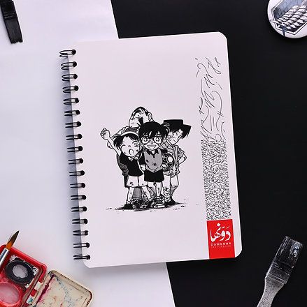 Dawenha Black and White Notebook - 16 x 24 cm 50 Sheets 180 GSM - 4