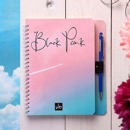 Dawenha Black and Pink Notebook - 20 x 14 cm 80 Sheets - 1