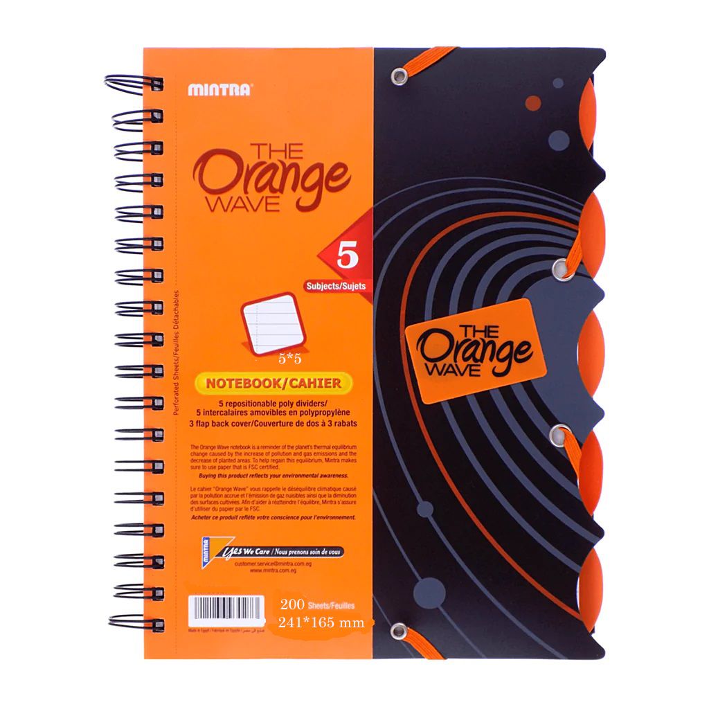 Mintra A5 Notebook - 150 Sheets Orange