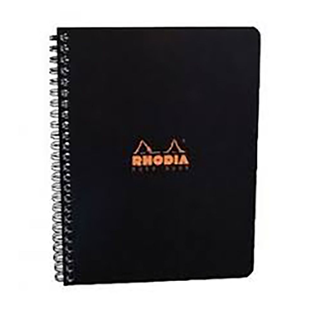 Rhodia Black Notebook - 21 x 16 cm - 80 Sheets - 1