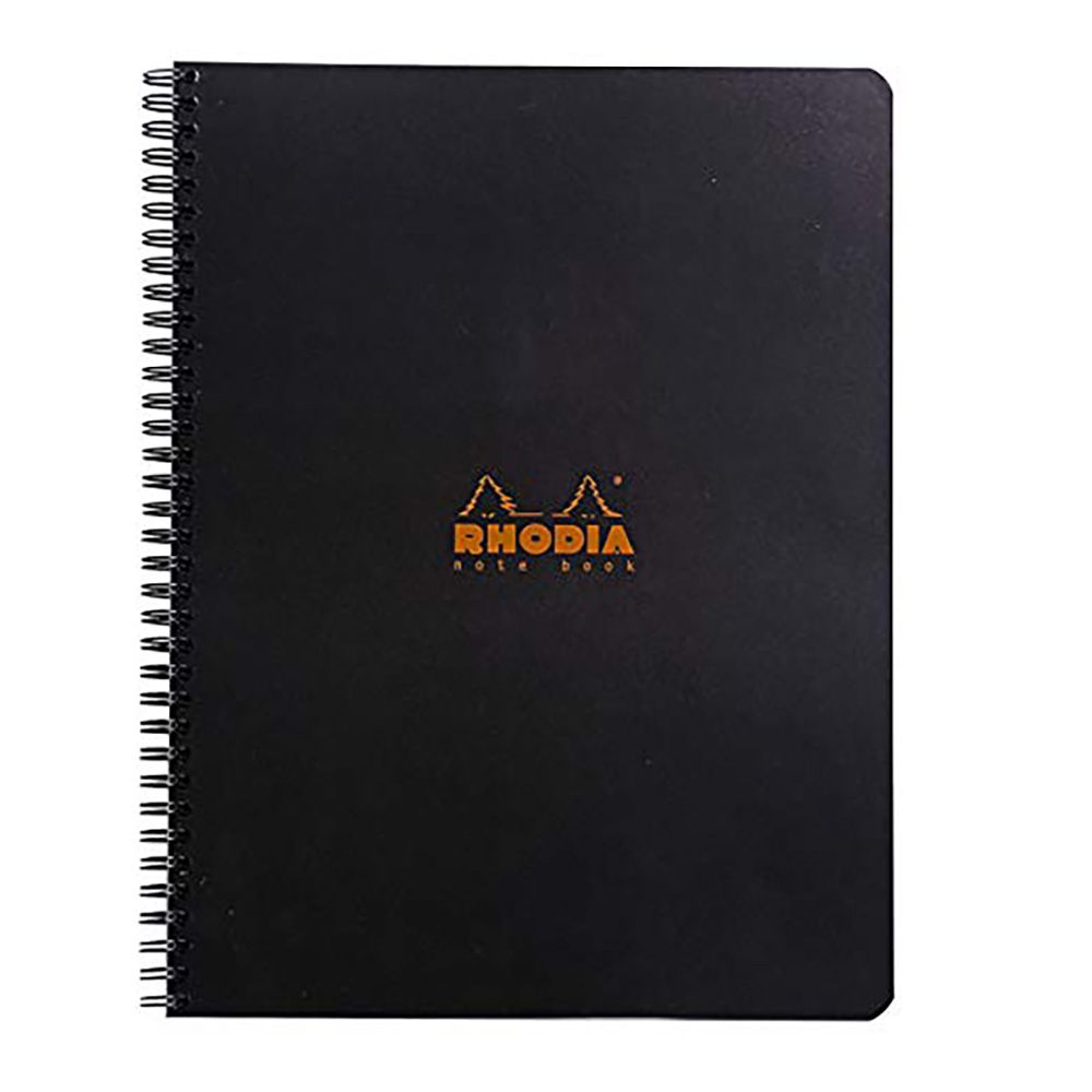 Rhodia Black Notebook - 22.5 x 29.7 cm - 80 Sheets