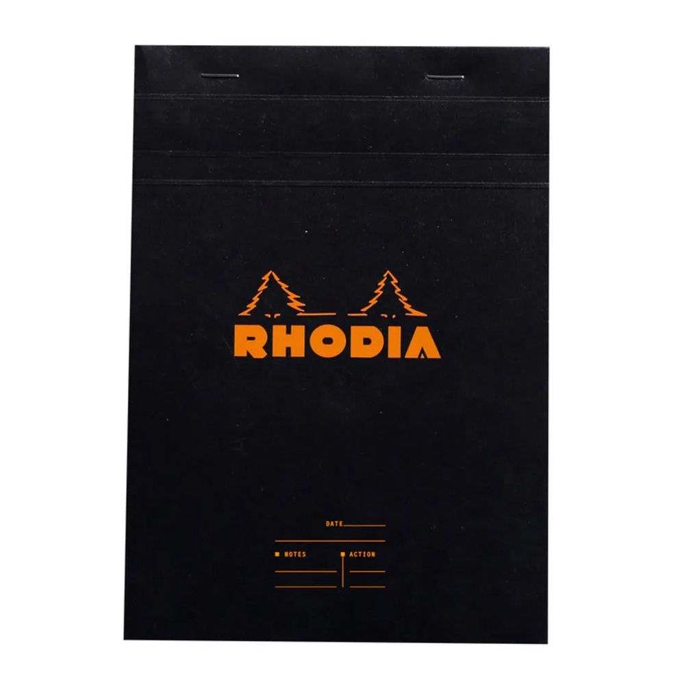 Rhodia Black Notebook - 10.5 x 7.4 cm - 80 Sheets