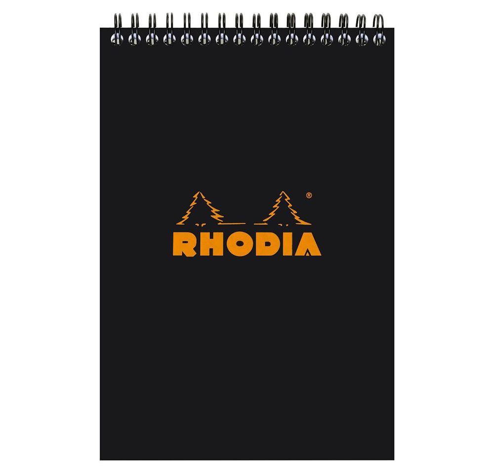 Rhodia Black Notebook - 21 x 14.8 cm - 80 Sheets - 1