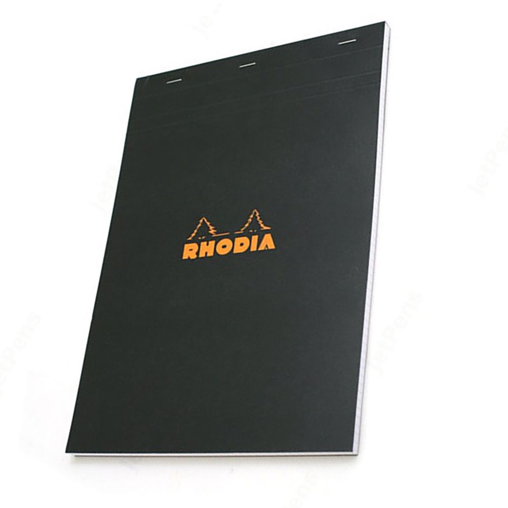 Rhodia Black Notebook - A4 - 80 Sheets