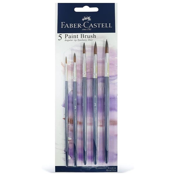 Faber Castell Paint Brushes Set - 5 Pieces - 1 - 1