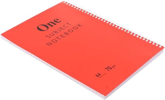 Maayergy A4 Spiral Lined Notebook - 100 Sheets, Durable Cover for School & Home