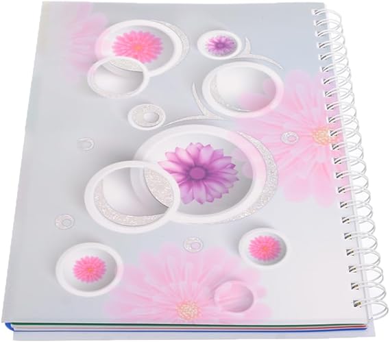 El Maayergy A4 Spiral Notebook, 4 Subjects, 150 Sheets, Durable PP Cover