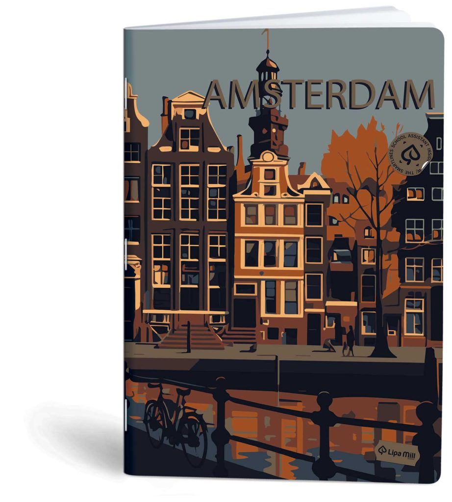 Notebook, Lined , 80 Sheets, 70 Grams, Size 20.5 X 29.7 cm Lipa Mill Amsterdam