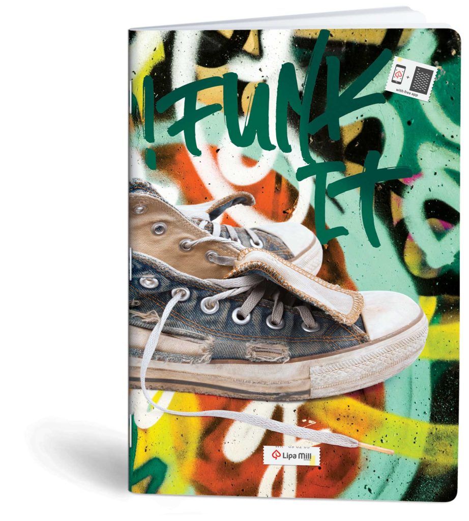 Notebook, Lined, 60 Sheets, 70 Grams, Size 20.5 X 29.7 cm Lipa Mill Sneakers - Fun