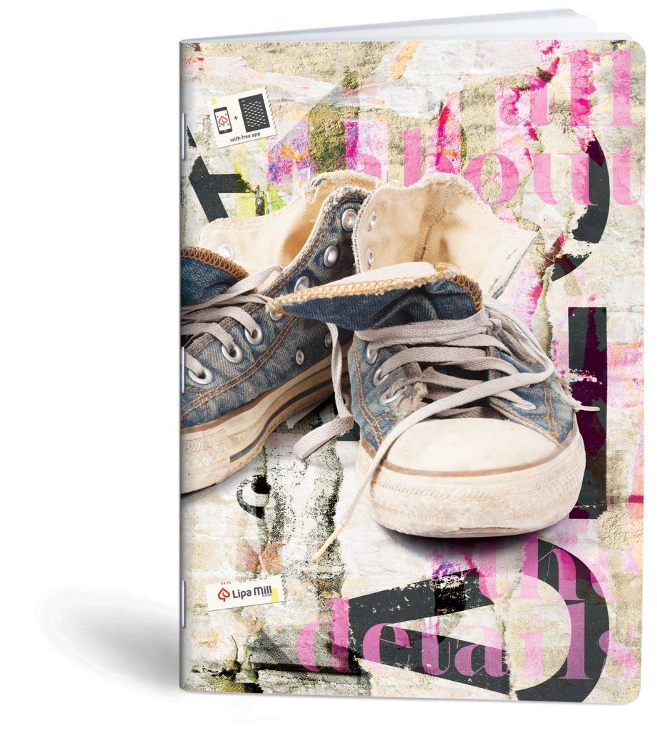 Notebook, Lined , 40 Sheets, 70 Grams, Size 20.5 X 29.7 cm Lipa Mill Sneakers - Details