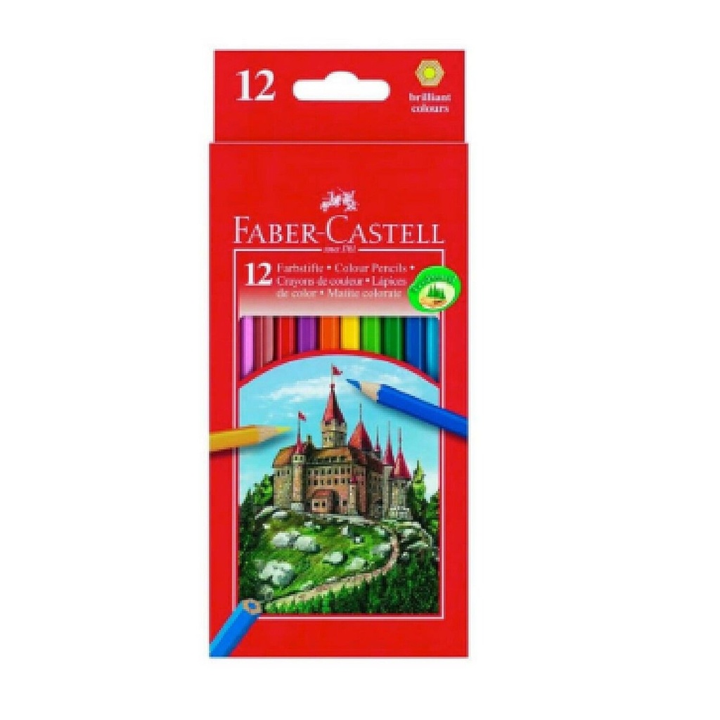 Faber Castell Set of 12 Tri Grip Color Pencils Triangular